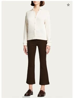 SPRWMN black Corduroy flare pull one. NWT Sz Medium